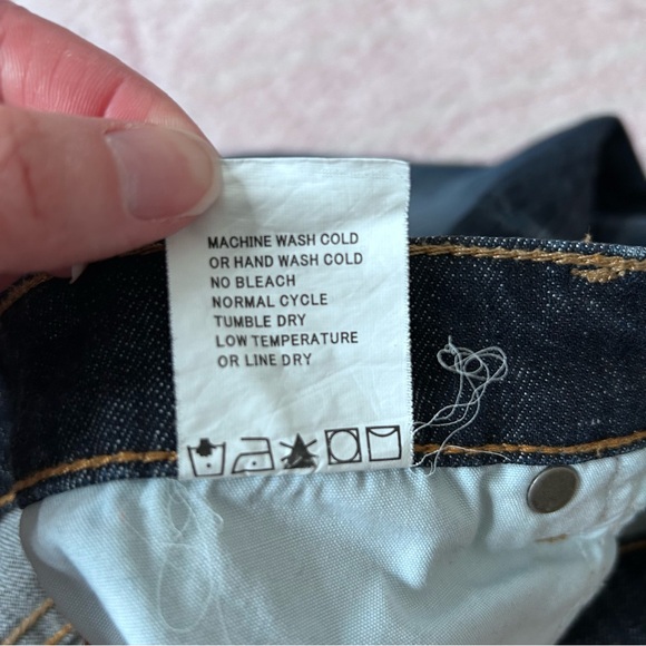 DRIFTWOOD Skinny Slim Straight Denim Jeans Size 28 Mid Rise Lightly Distressed - Picture 5 of 14